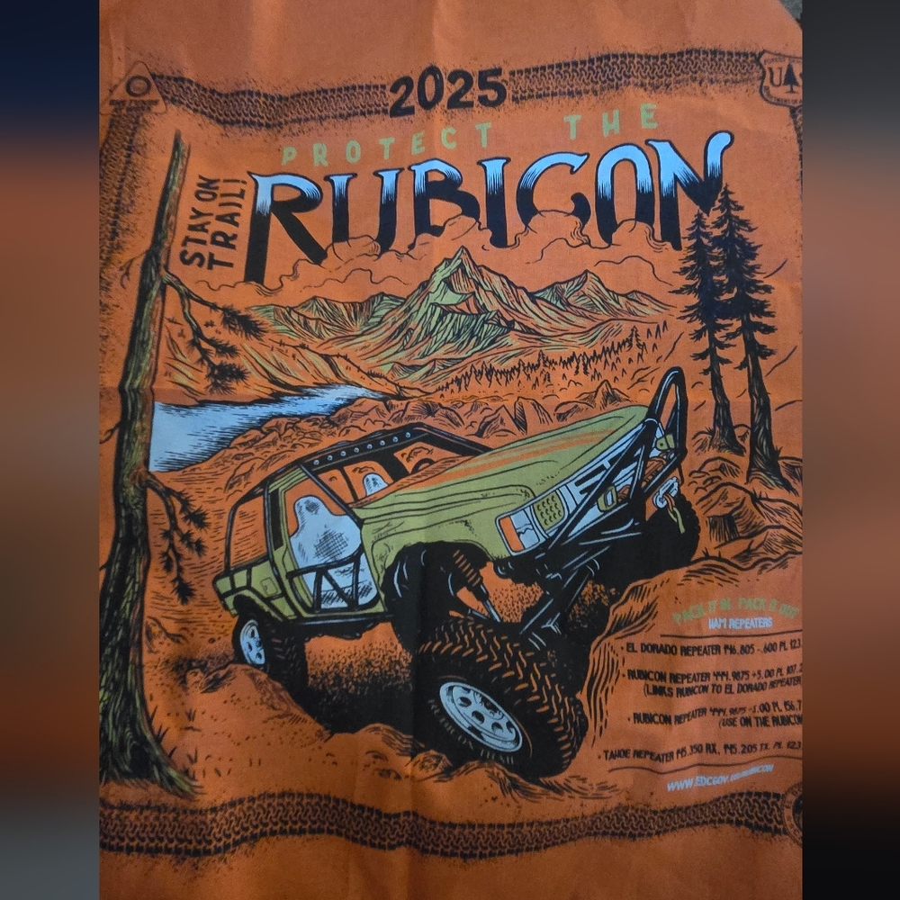 HOST PICK!🎉🎊 Rubicon Trail 2025 Flag/scarf NEW 21"×22" - Picture 2 of 8